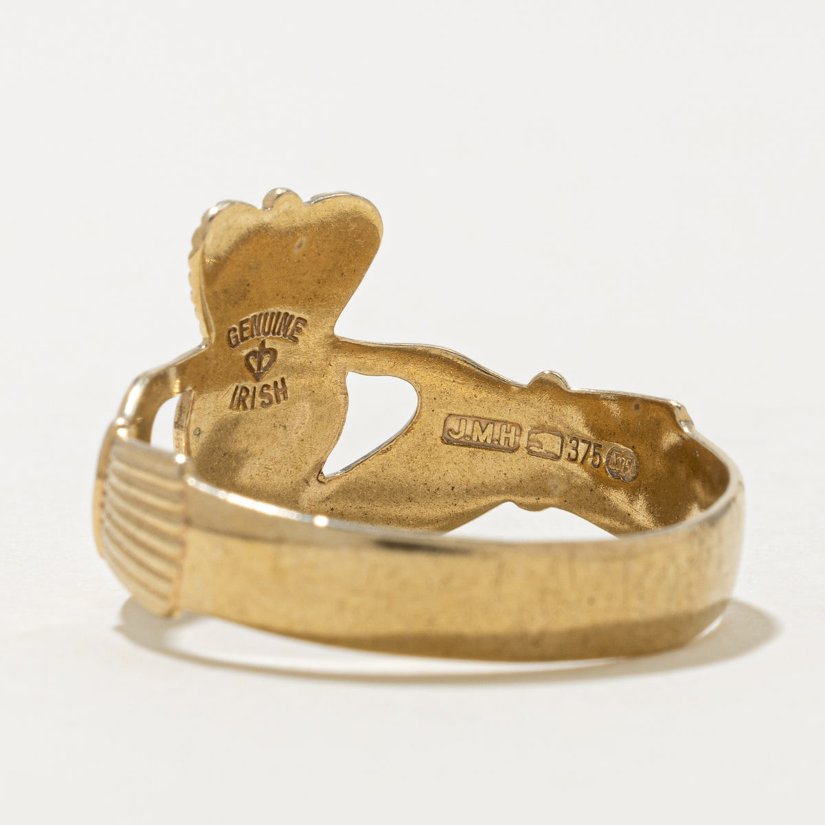 Dublin 9k Yellow Gold Claddagh Ring | SZ 11.5