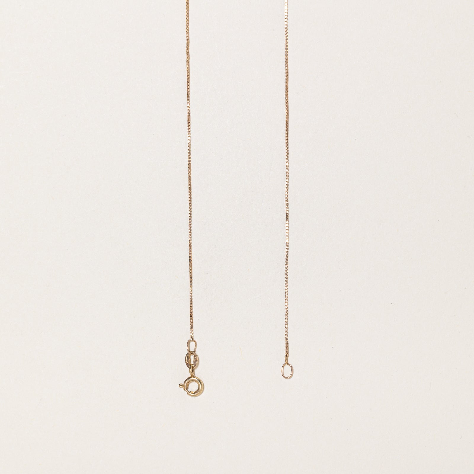 Italian 10k Yellow Gold Box Link Chain | 19.5"