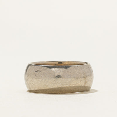 10K White Gold Band | 8mm | SZ 5.25