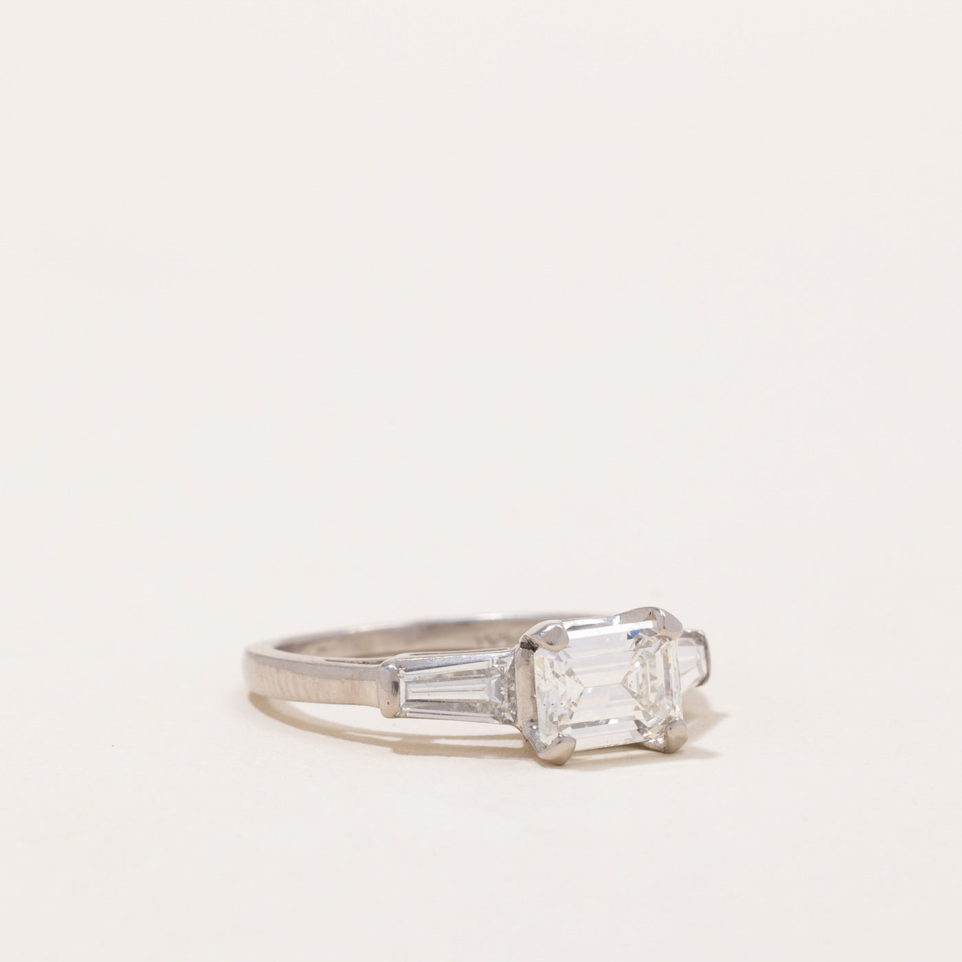 Diamond Engagement Ring | 0.96ct SI1 H | 0.38ctw | SZ 3.75 |