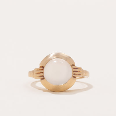 Antique Art Deco Moonstone Ring | 2.20ct | SZ 4.25 |
