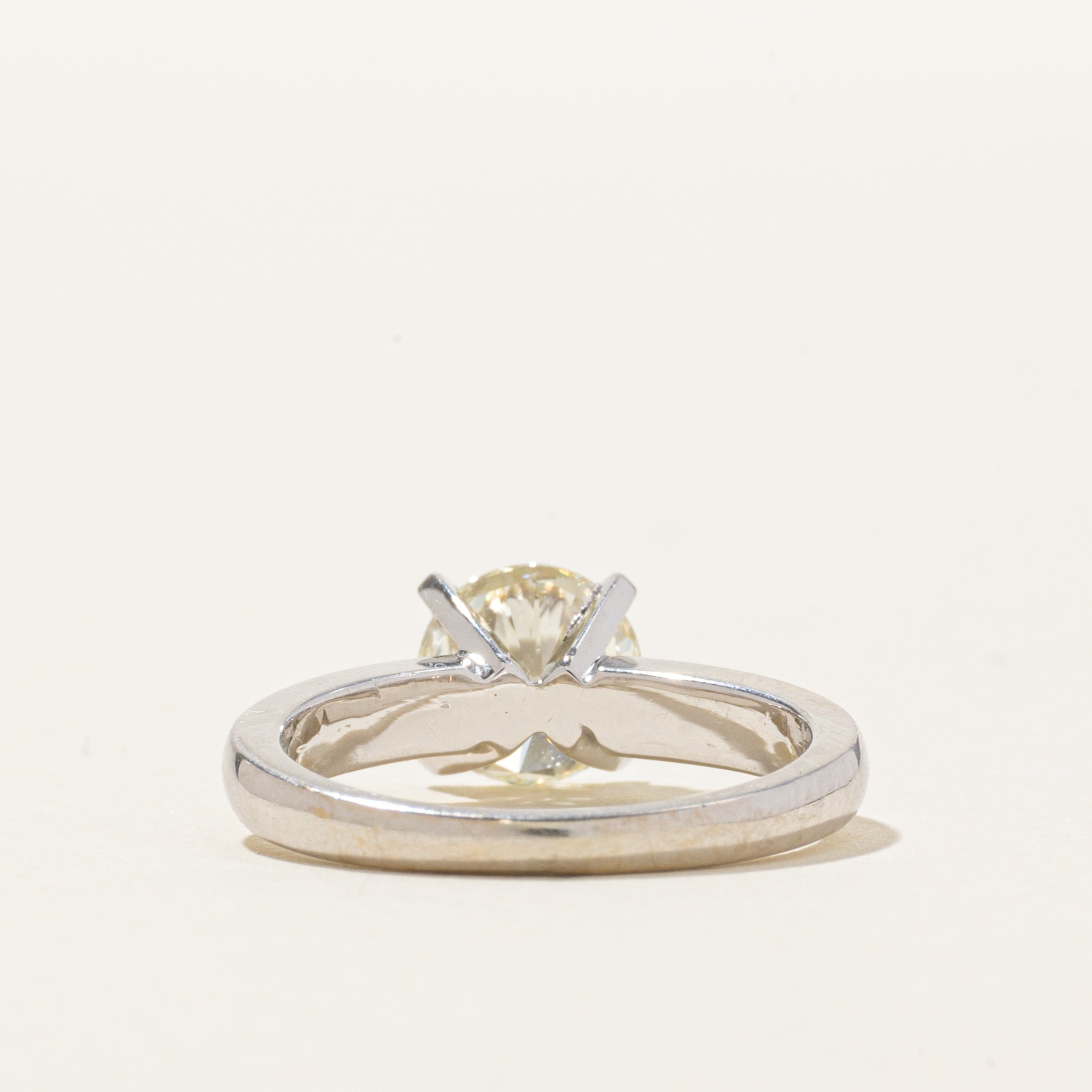 18k Solitaire Natural Diamond Engagement Ring | 1.25ct | SZ 5