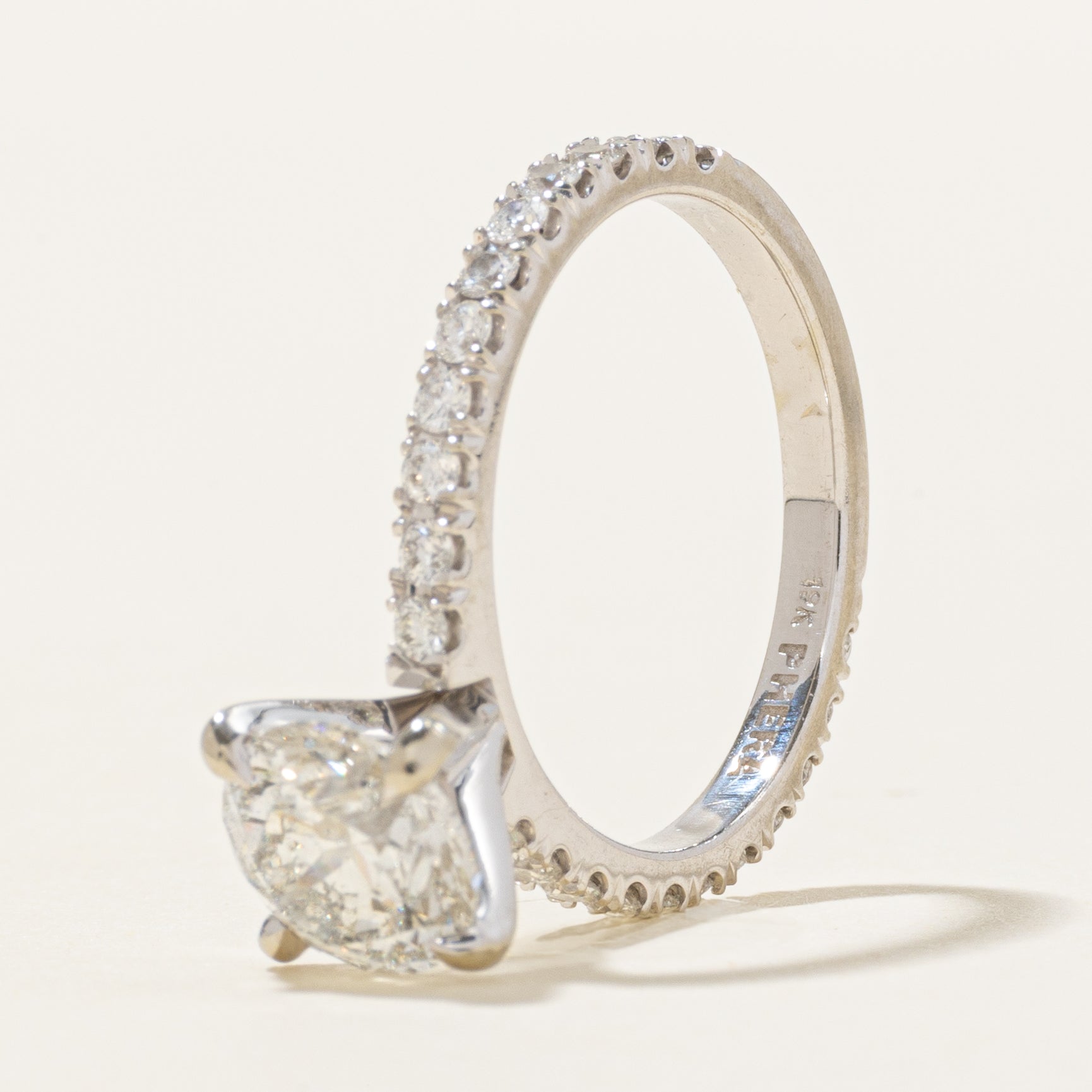 19k Semi Eternity Diamond Engagement Ring | 1.94ctw | SZ 6