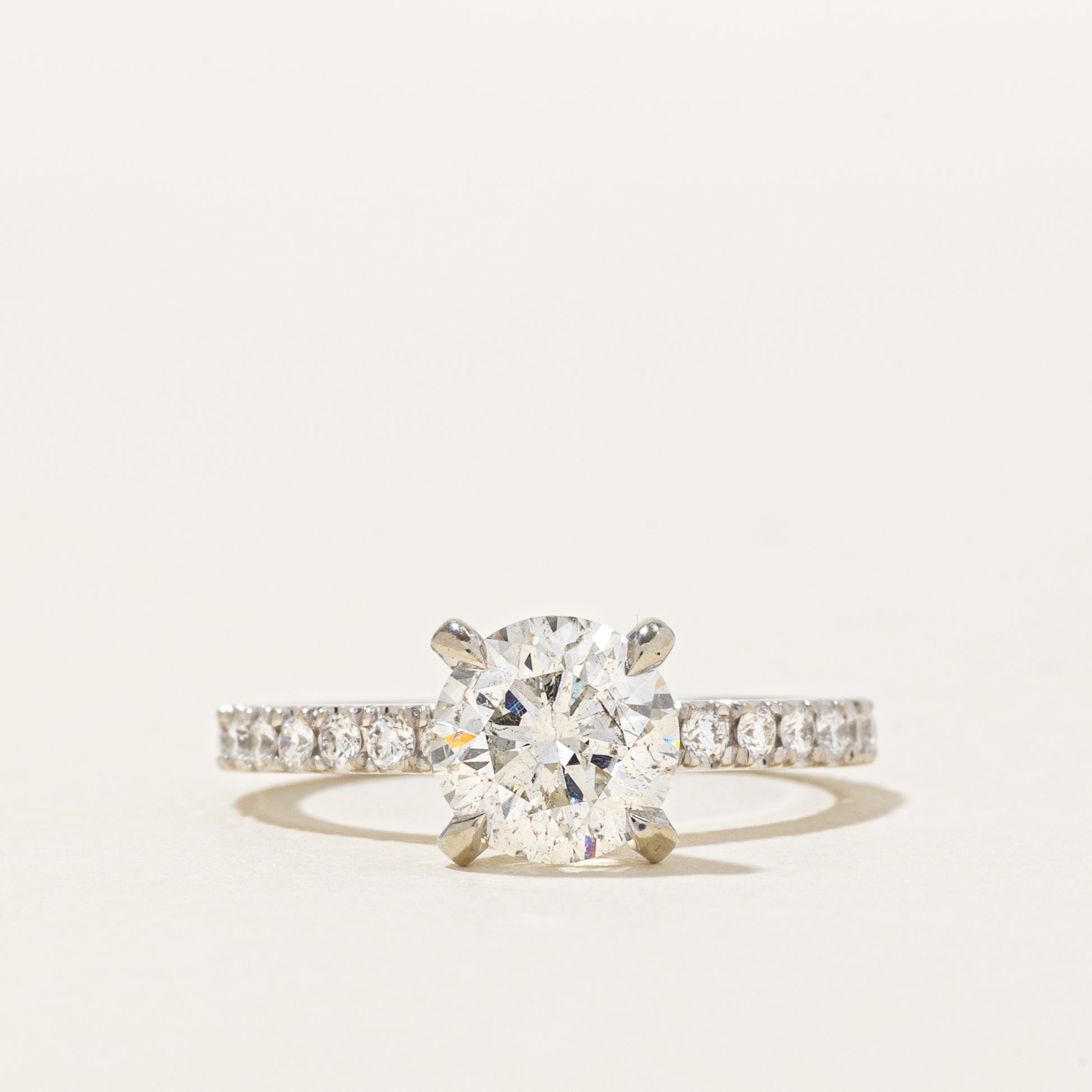 19k Semi Eternity Diamond Engagement Ring | 1.94ctw | SZ 6