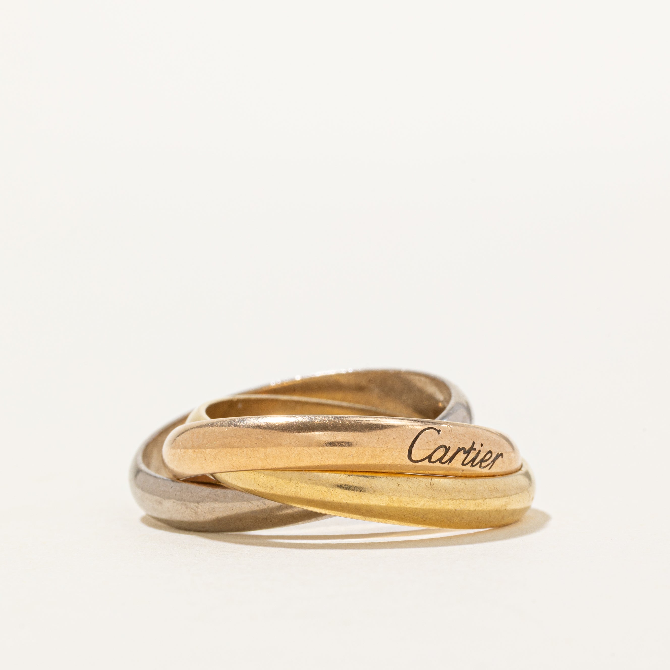 'Cartier' Classic Model Trinity Ring | SZ 8