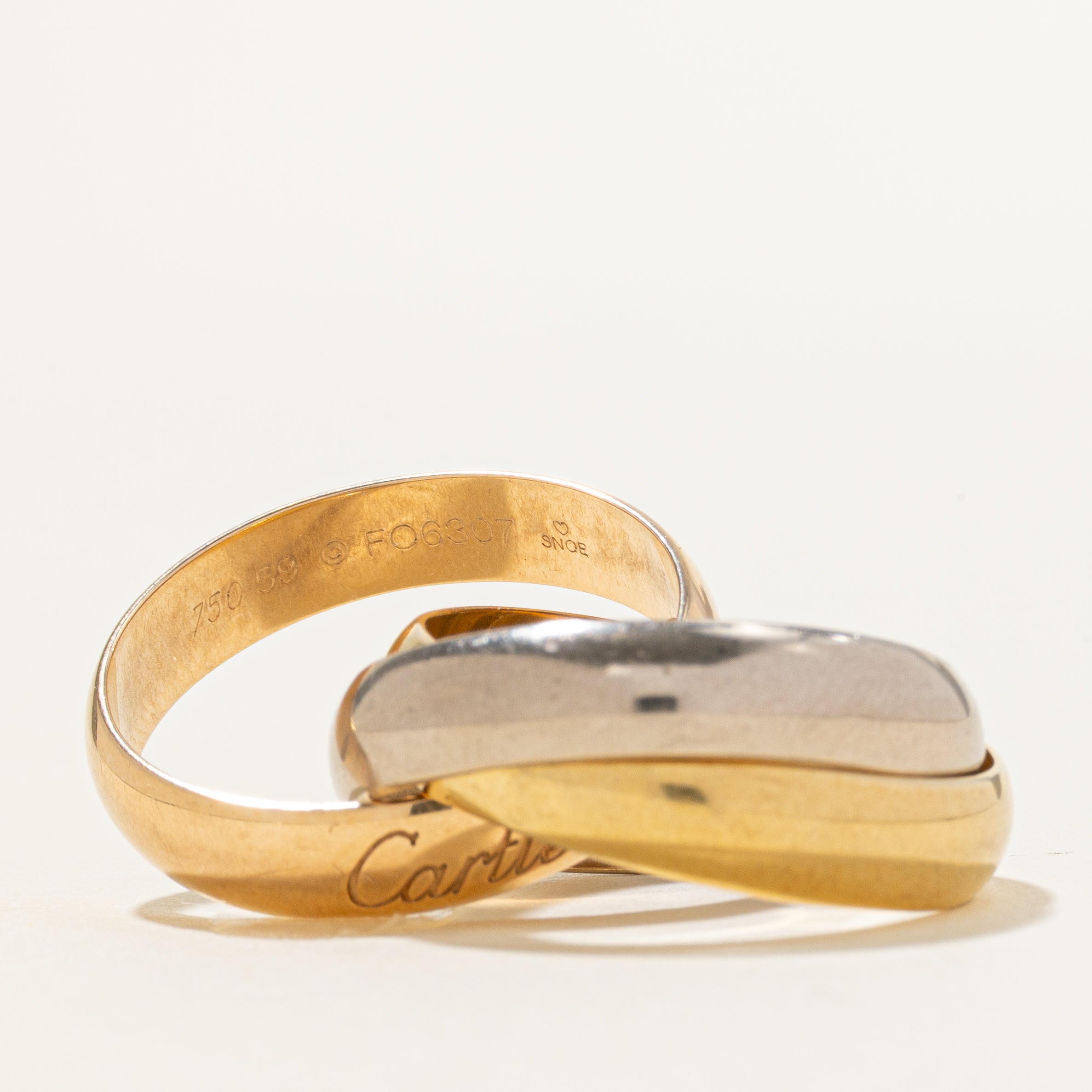 'Cartier' Trinity Ring, Extra Large Model | SZ 7