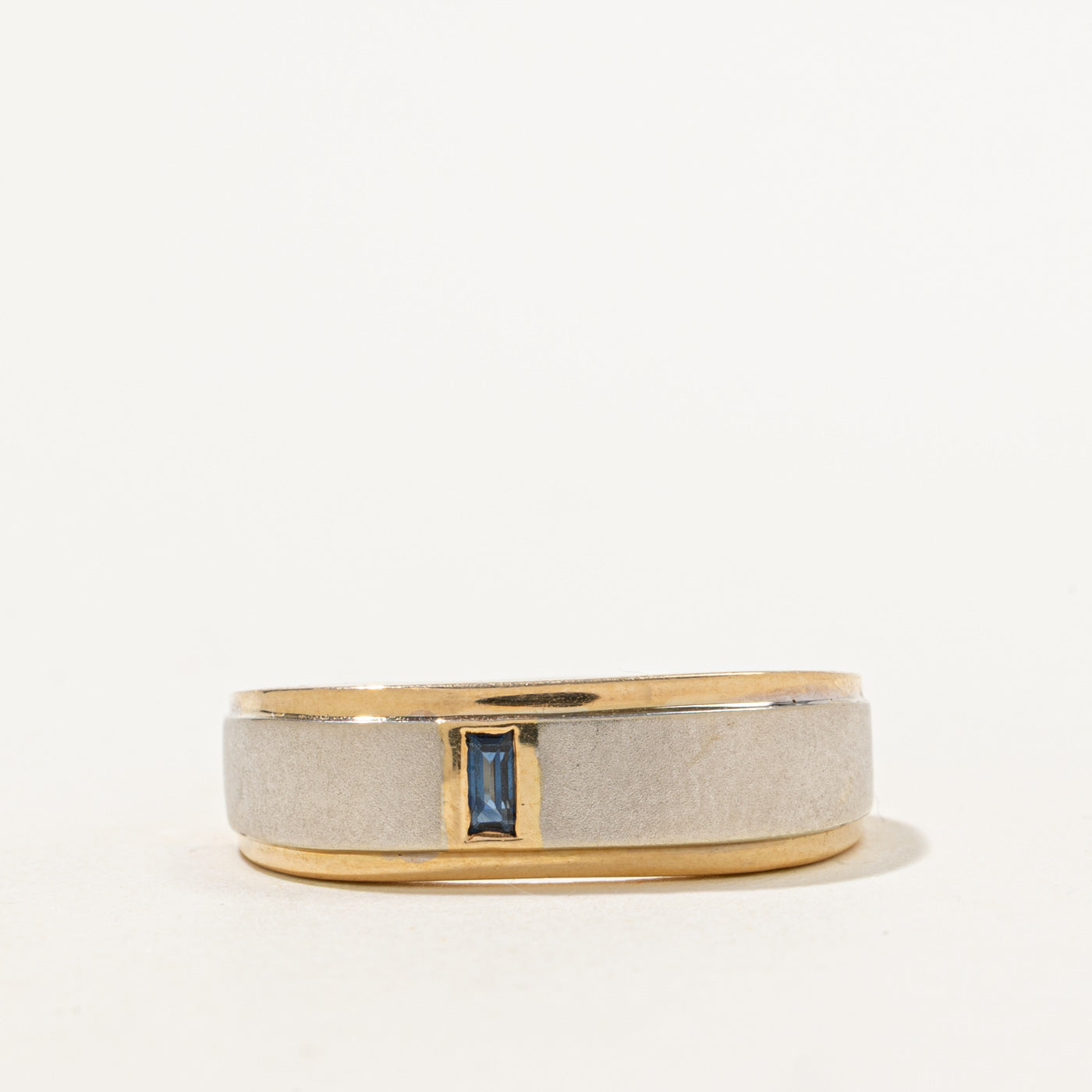 Rectangular Cut Sapphire Ring | 0.13ct | SZ 11.25 |