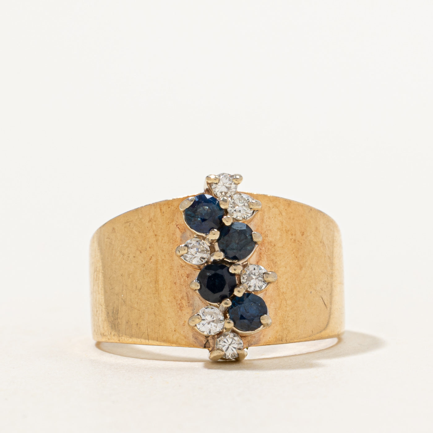 Sapphire & Diamond Ring | 0.40ctw, 0.09ctw | SZ 6.5 |