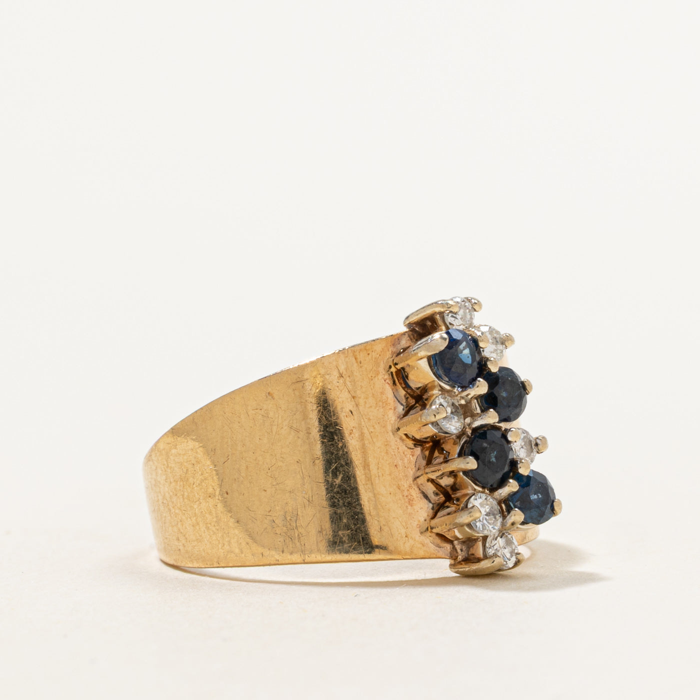 Sapphire & Diamond Ring | 0.40ctw, 0.09ctw | SZ 6.5 |