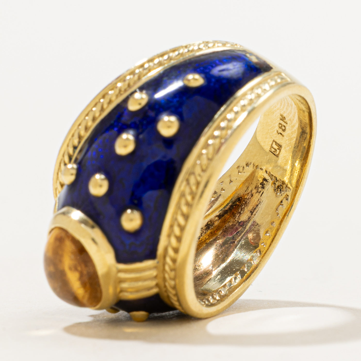 Bague en citrine | 1,50 ct | Taille 8,25 | 