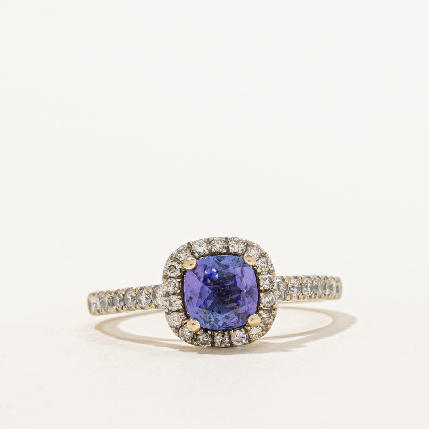 Tanzanite & Diamond Halo Ring | 1.00ct, 0.46ctw | SZ 8.25 |