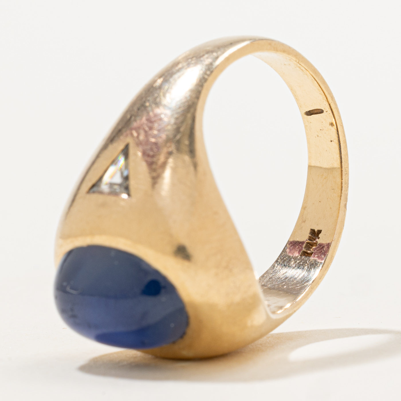 Star Sapphire & Diamond Cocktail Ring | 11.50ct, 0.34ctw | SZ 9 |