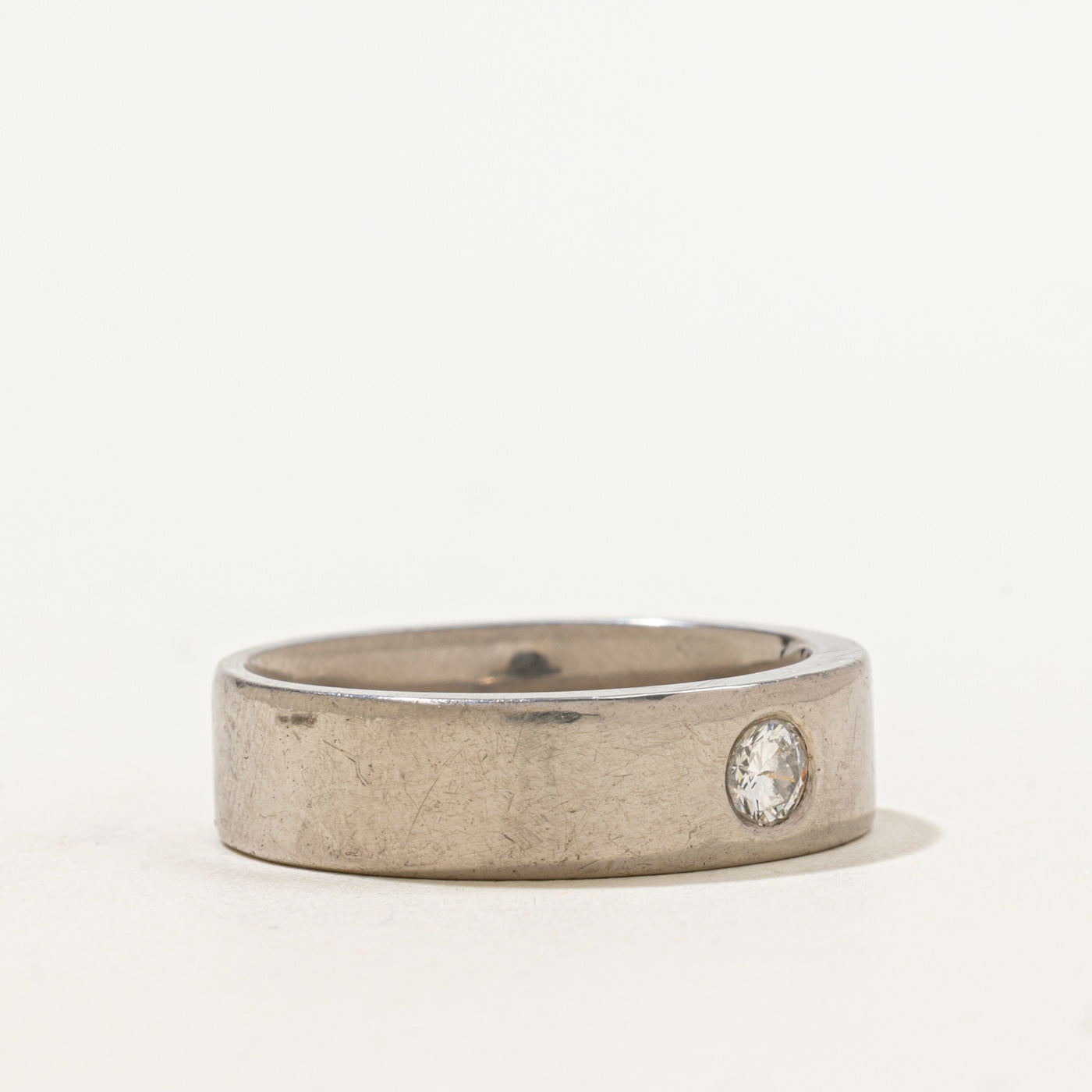 Bague sertie de diamants à fleur | 0,25 ct | Taille 8,75 | 