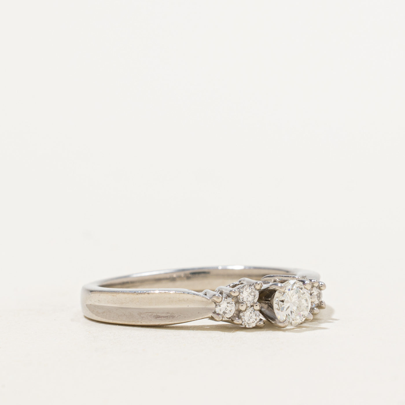 Petite Platinum Engagement Ring | 0.35ctw | SZ 7.25 |
