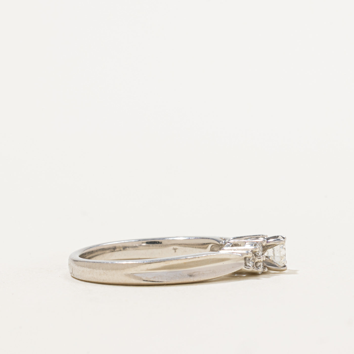Petite Platinum Engagement Ring | 0.35ctw | SZ 7.25 |