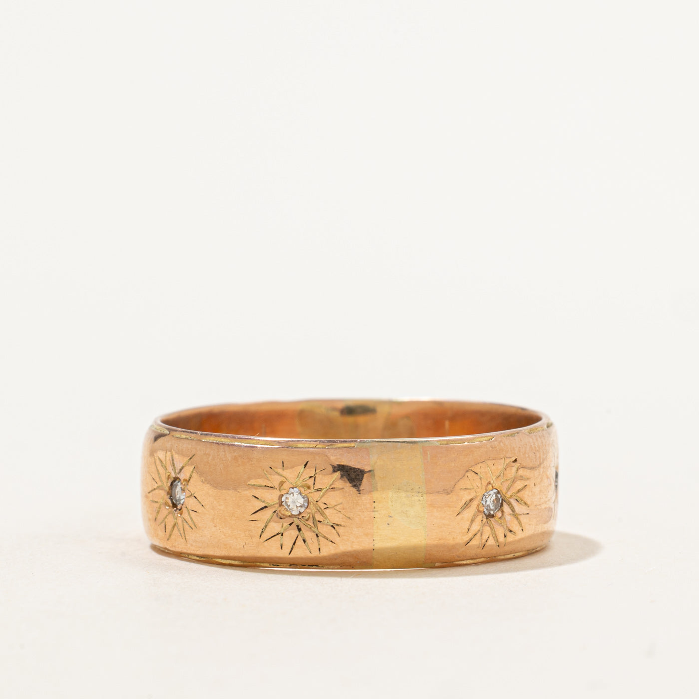 Star Burst Diamond Band | 0.12ctw | SZ 14 |