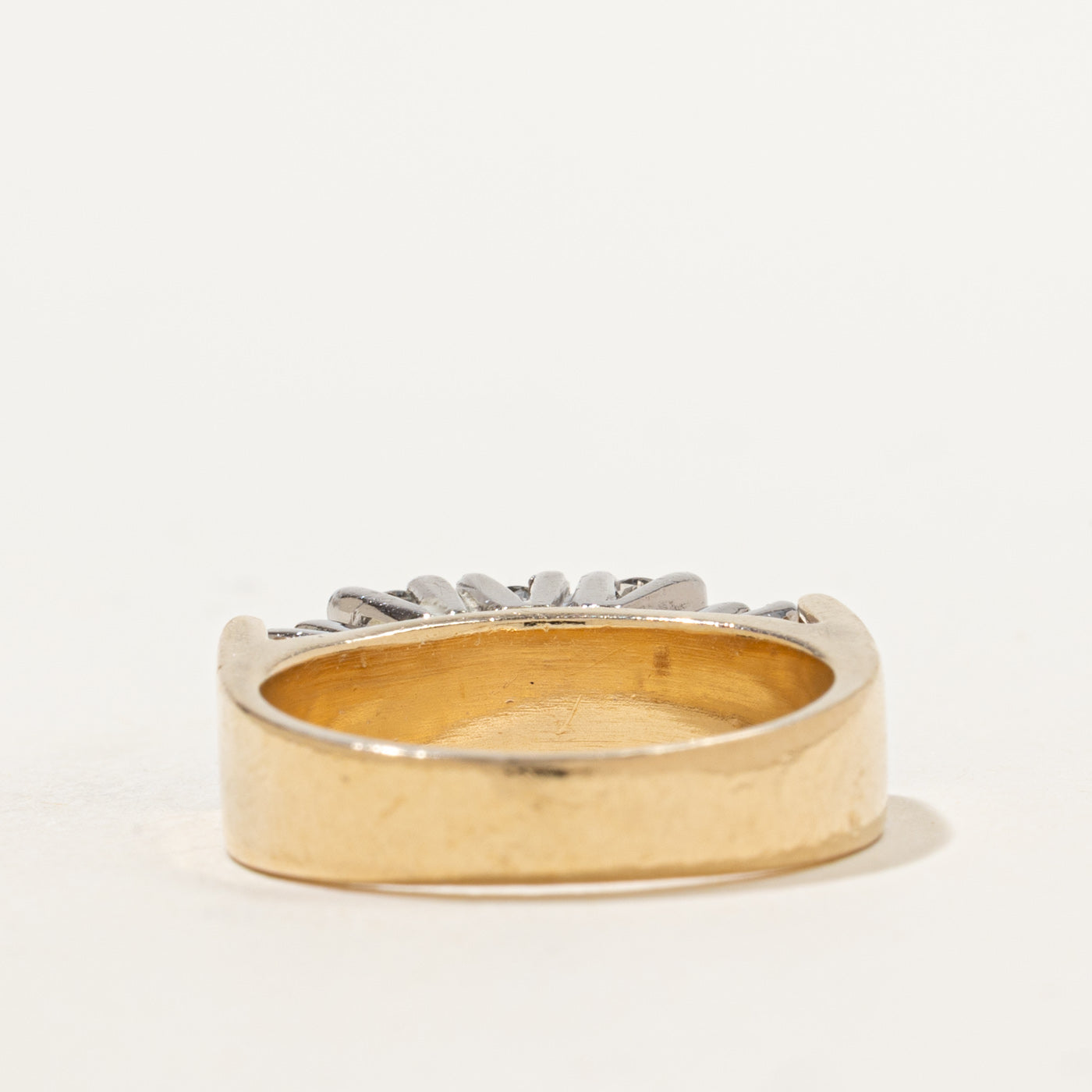 Bague double rangée de diamants | 0,57 ct | Taille 7 | 