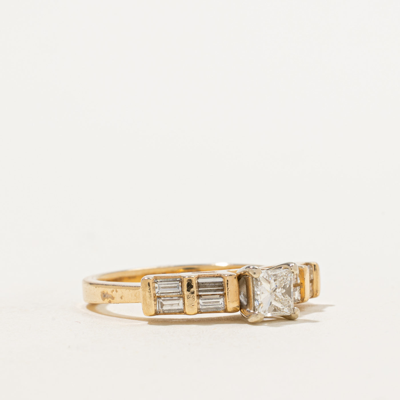 Princess & Baguette Diamond Engagement Ring | 0.68ctw | SZ 5.5 |
