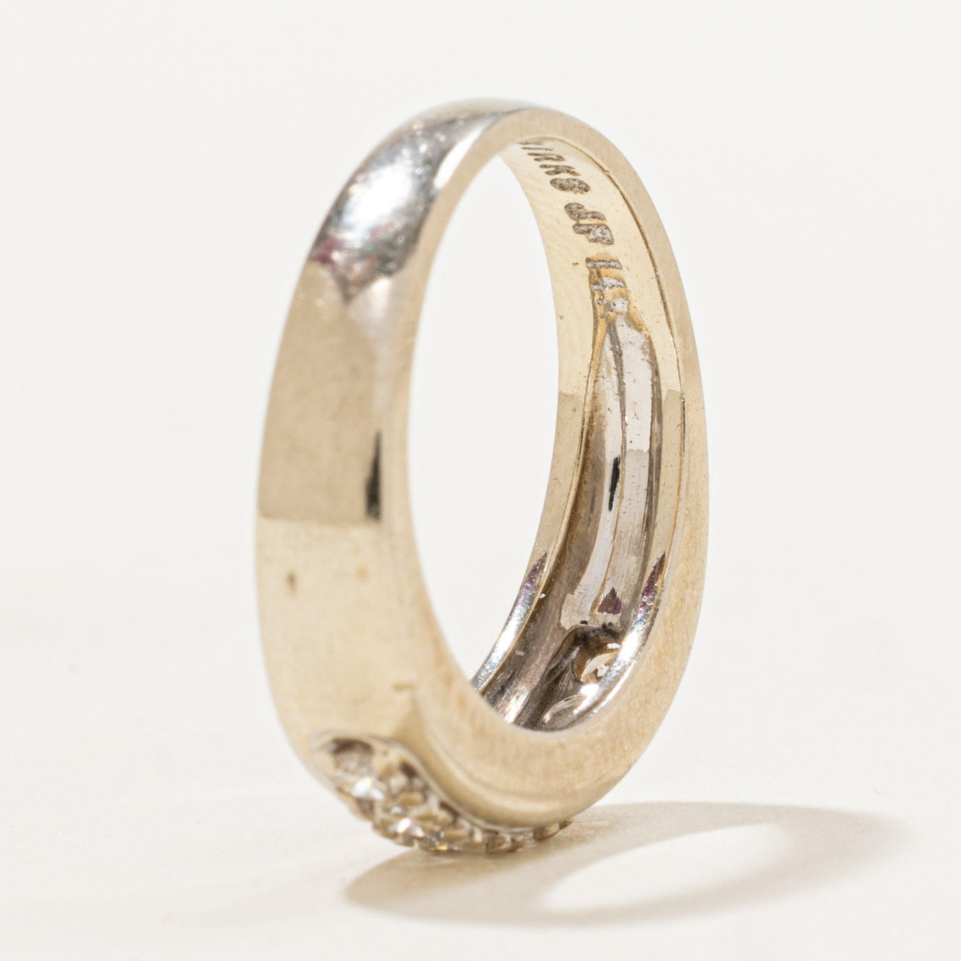 Bague Birks à sept diamants | 0,28 ct au total | Taille 4,5 | 
