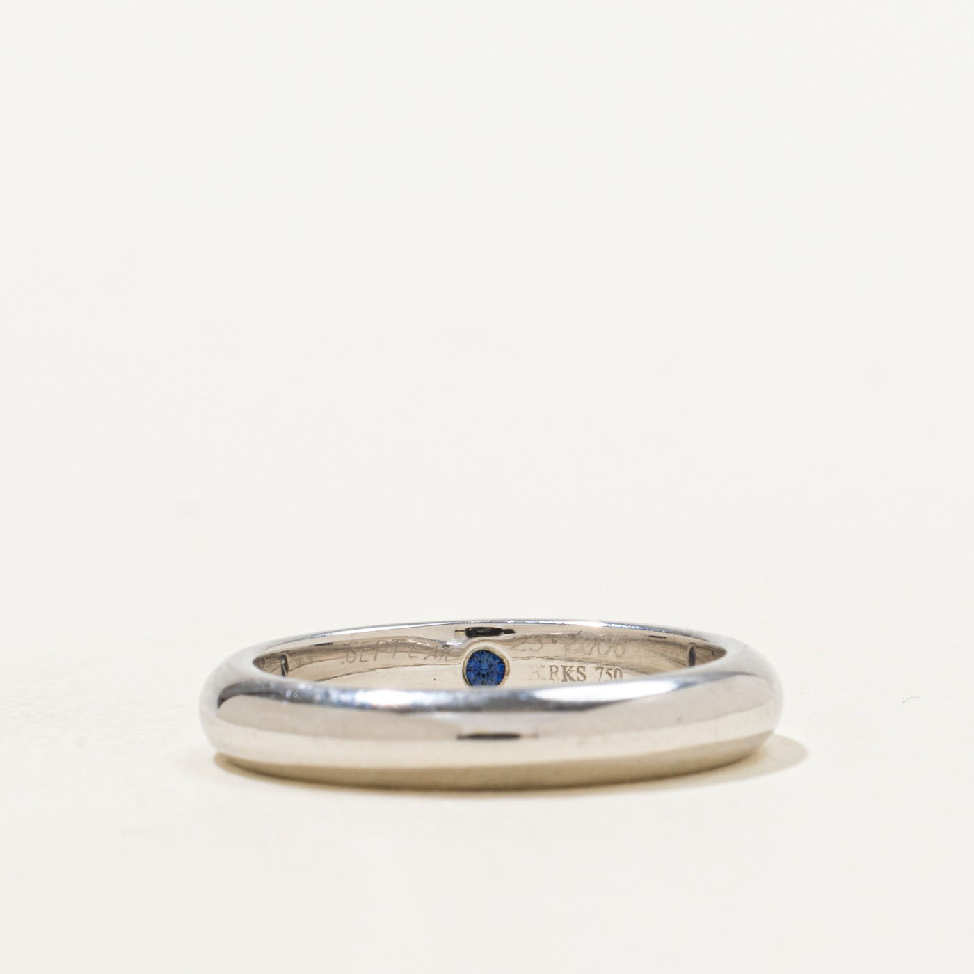 Birks' Hidden Blue Sapphire Band | SZ 3.5 |