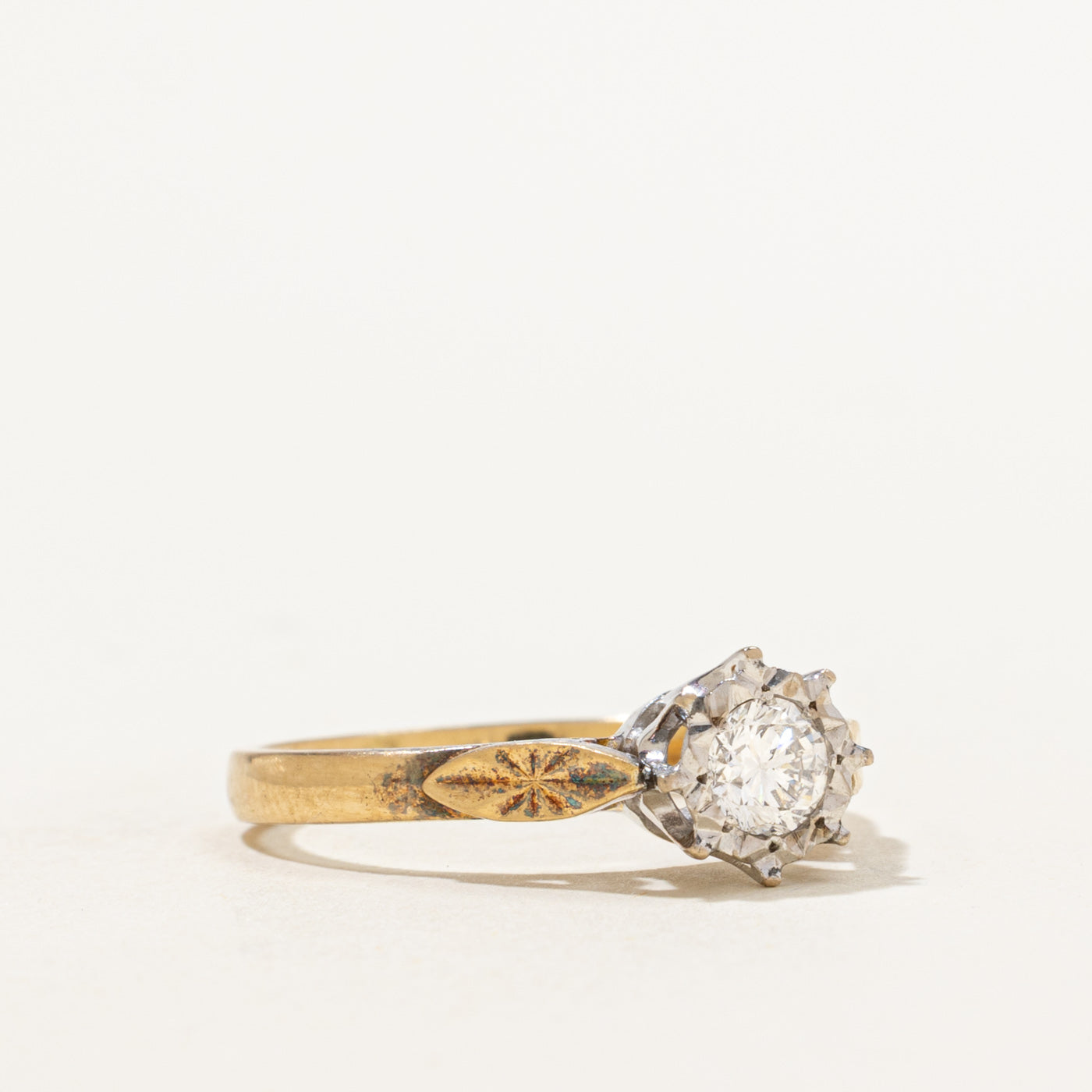Illusion Set Solitaire Diamond Ring | 0.26ct | SZ 6.5 |