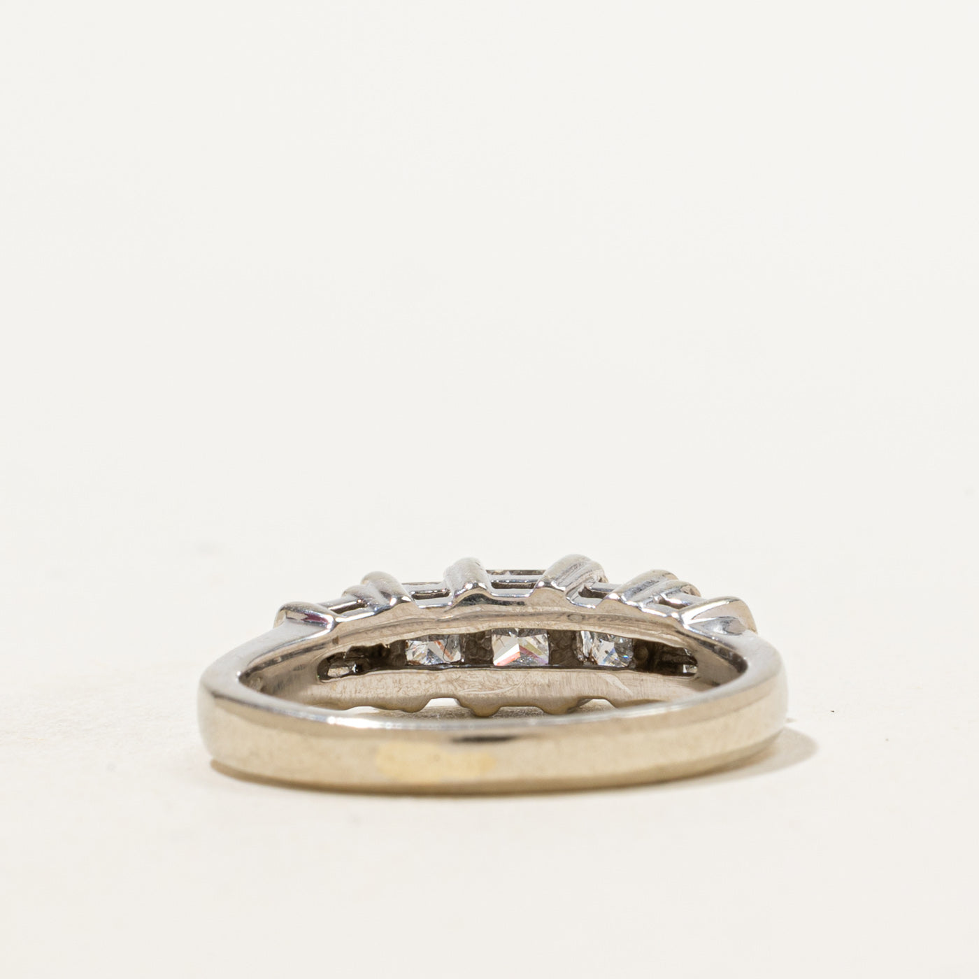 Bague trois diamants princesse | 1,01 ct au total | Taille 6,75 | 