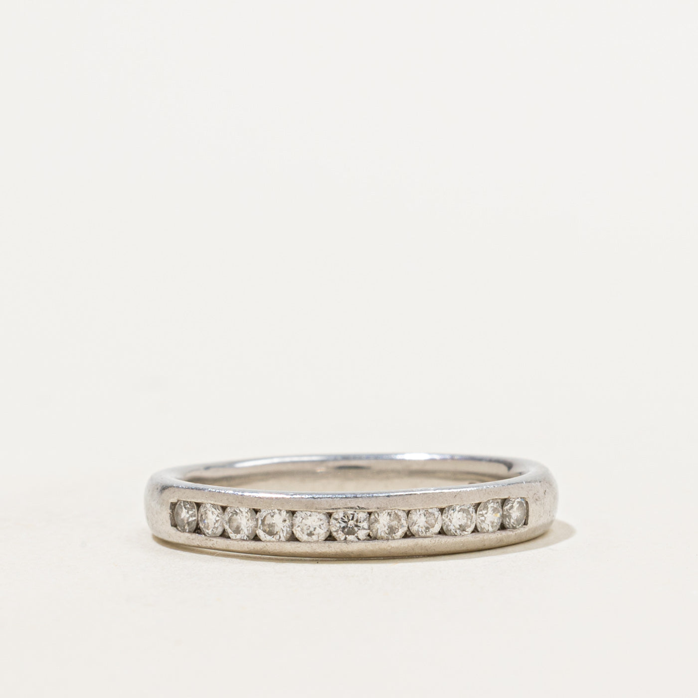 Platinum Channel Set Diamond Band | 0.17ctw | SZ 5.5 |