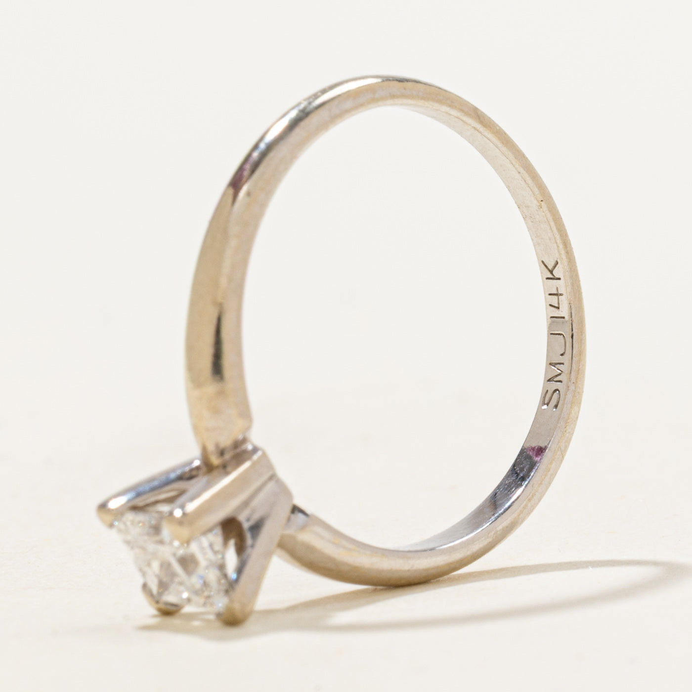 Solitaire Princess Diamond Engagement Ring | 0.48ct | SZ 6 |