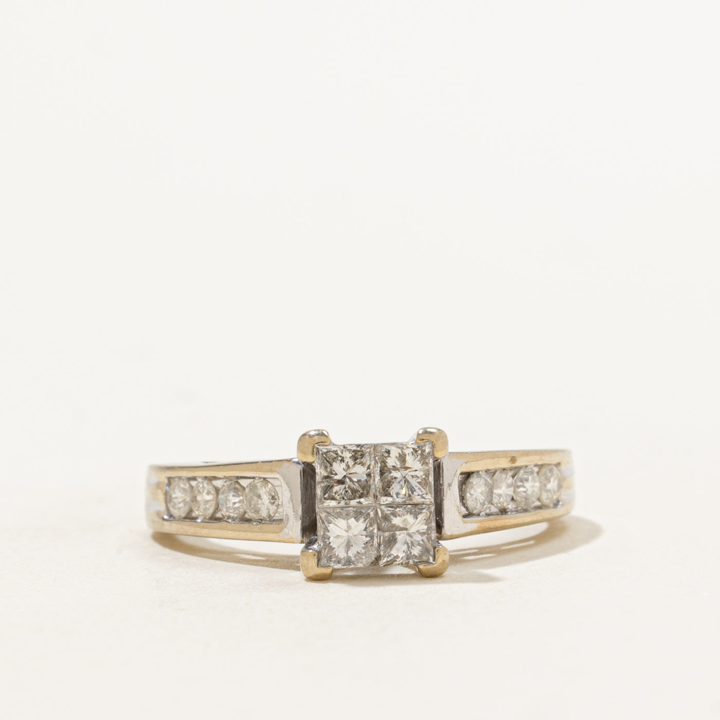 Quad Set Cluster Diamond Ring | 0.88ctw | SZ 6.75 |