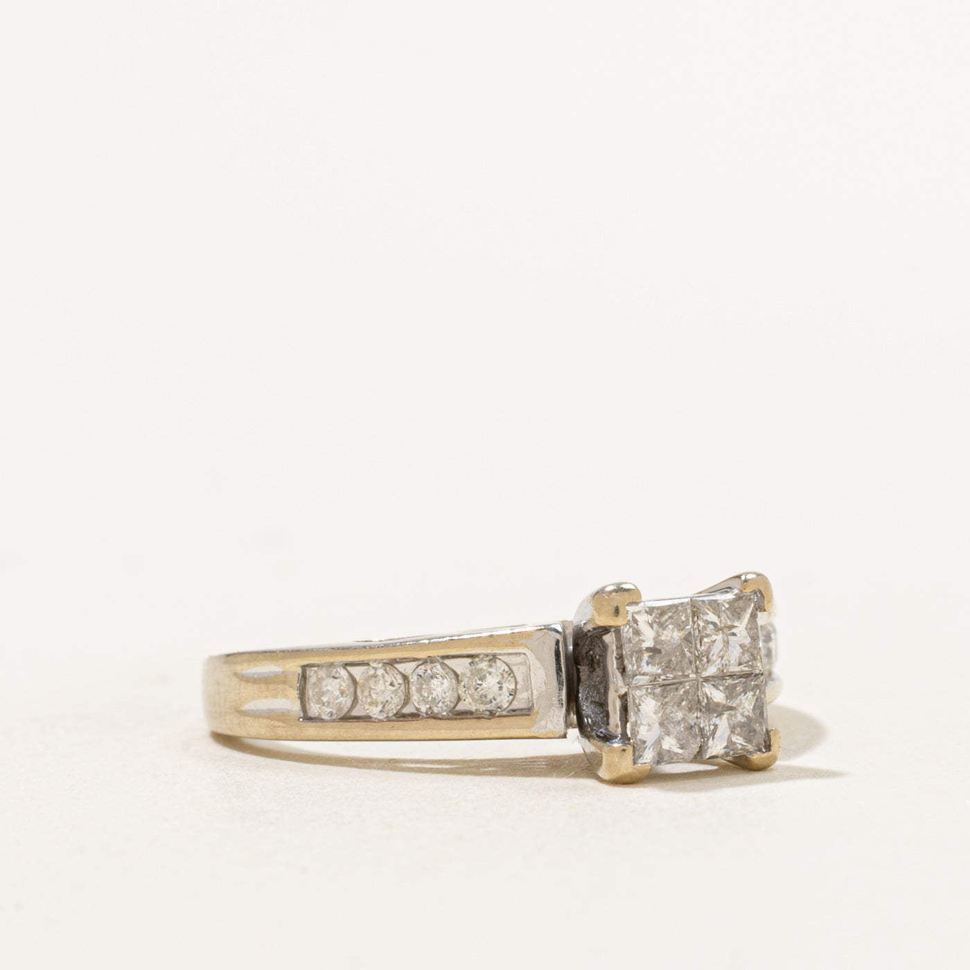 Quad Set Cluster Diamond Ring | 0.88ctw | SZ 6.75 |