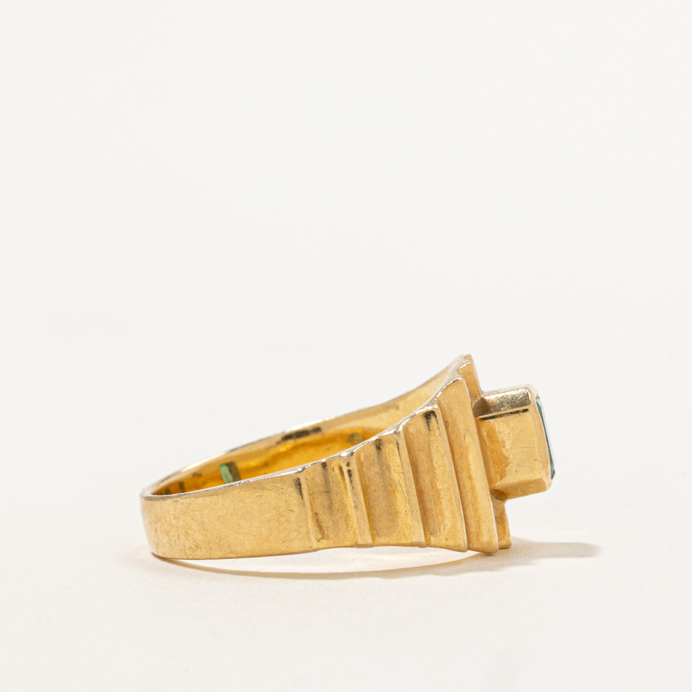 Bague émeraude | 0,40 ct | Taille 6,5 | 