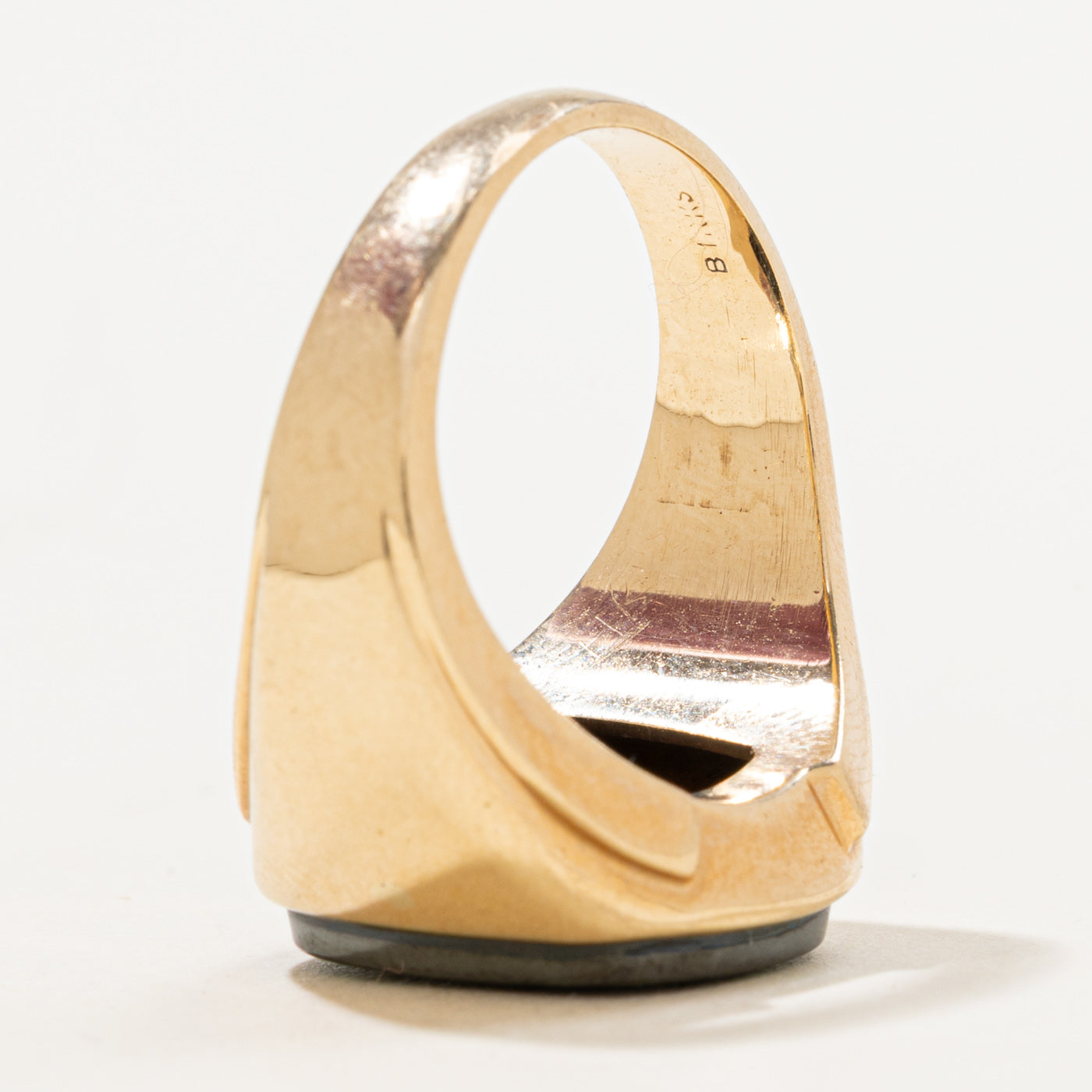 Bague Birks Intaglio en hématite | 8,70 ct | Taille 10 | 