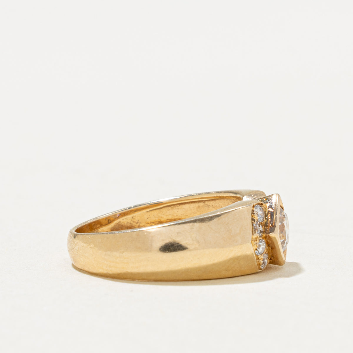 14k Diamond Geometric Bow Ring | 0.50ctw | SZ 5