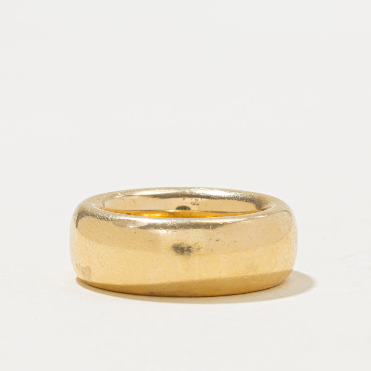 18k Scattered Flush Set Diamond Band | 0.43ctw | 8.80mm | SZ 7.25