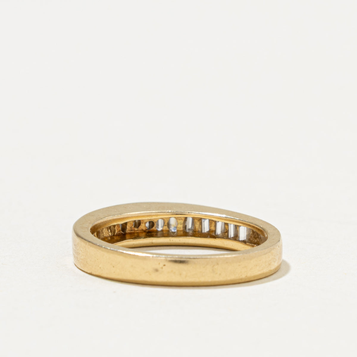 18k Semi Eternity Baguette Cut Diamond Band | 0.35ctw | 4mm | SZ 5.25