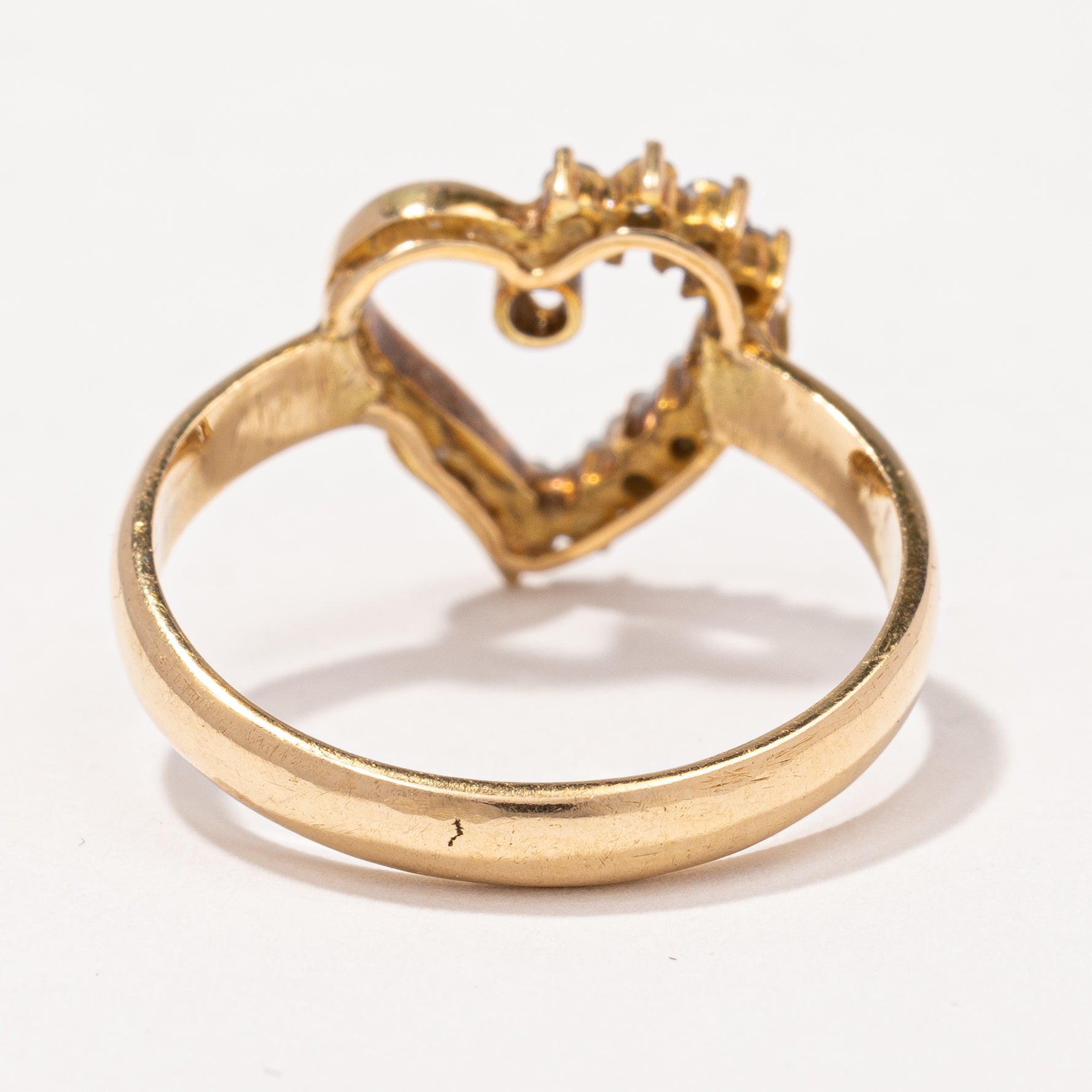 Diamond Heart Ring | 0.20 ctw, SZ 6.5 |