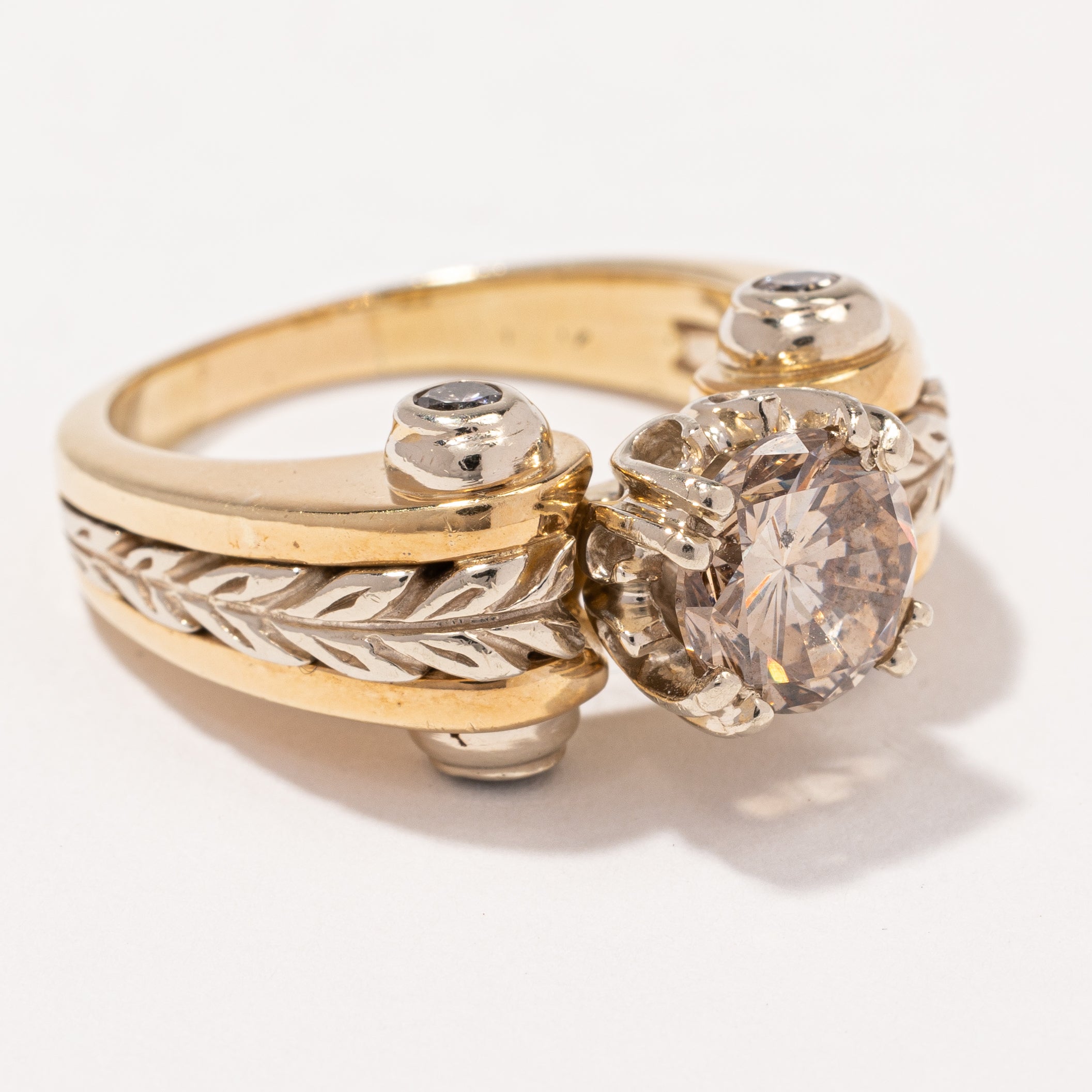 Champagne Diamond Engagement Ring | 1.64 ctw, SZ 6.75 |