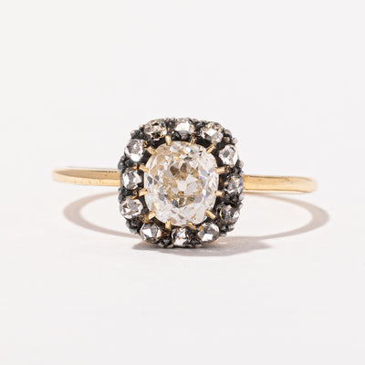 Victorian Old Mine & Rose Cut Diamond Ring | 1.10ctw | SZ 6.5 |