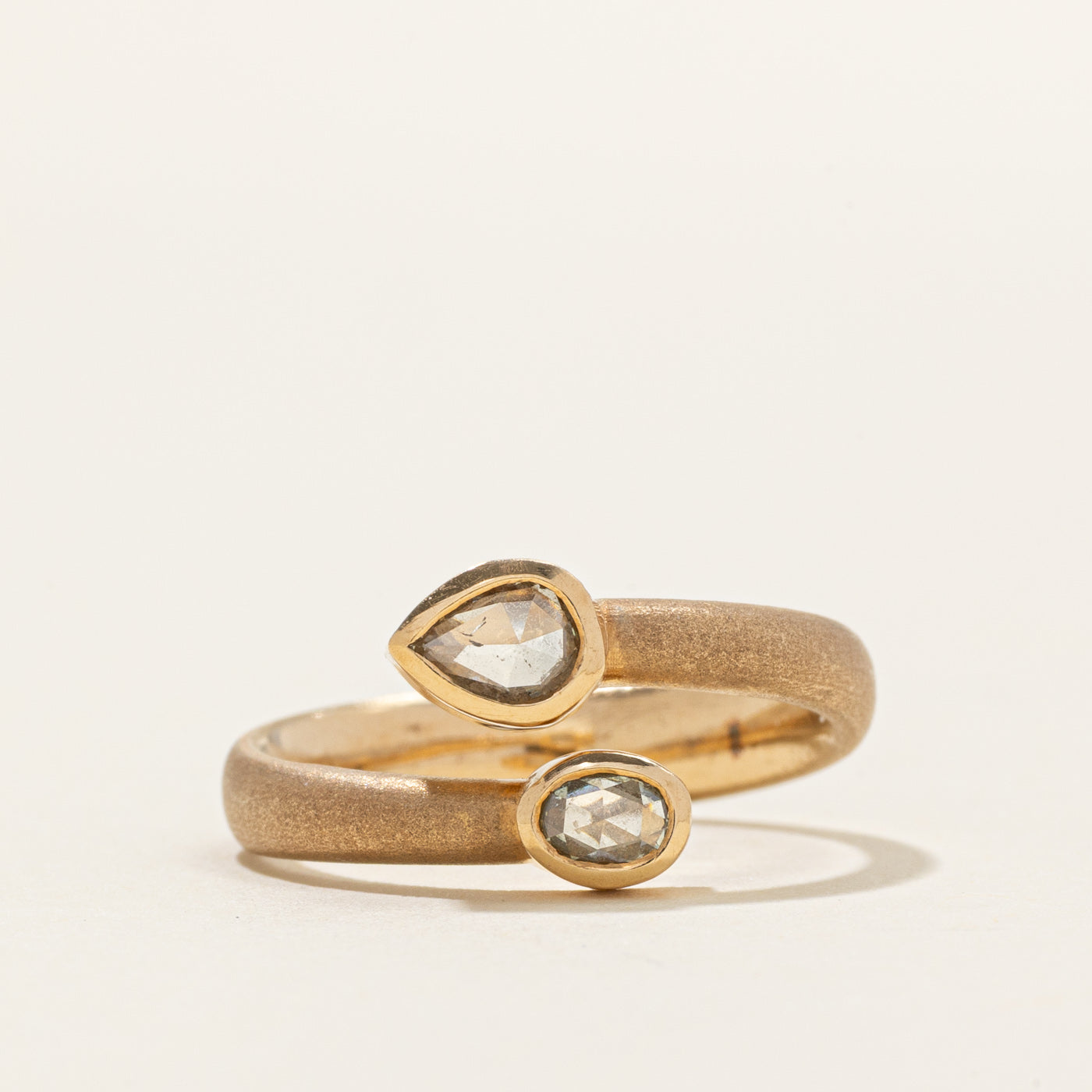 *Caroline achètera* Bague sertie de diamants taille rose | 0,30 ct | Taille 5,75