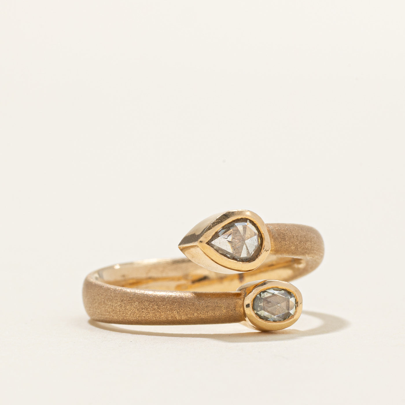 *Caroline achètera* Bague sertie de diamants taille rose | 0,30 ct | Taille 5,75