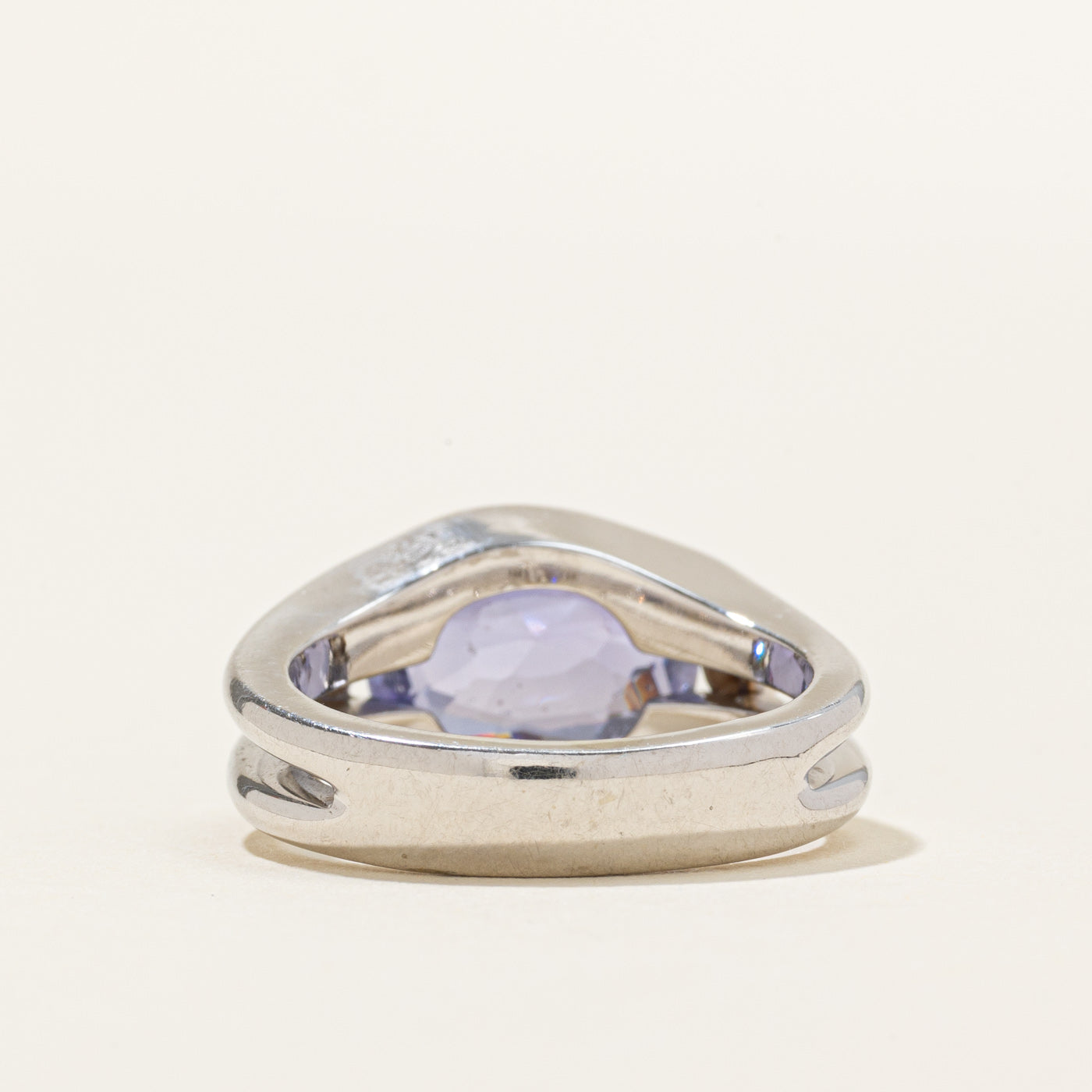 East West Colour Changing Sapphire & Diamond Ring | 3.20ct | 0.08ctw | SZ 5.75