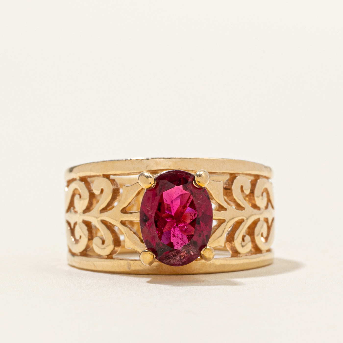 'James Avery' Adoree Rubelite Tourmaline Ring | 1.10ct | SZ 6