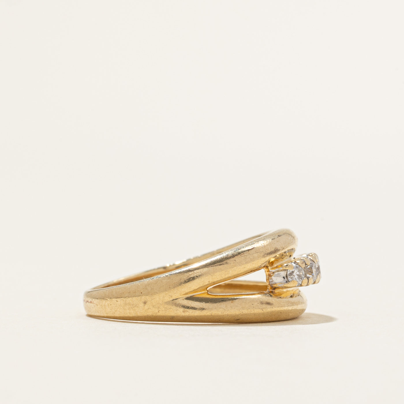 Five Stone Diamond Open Shank Ring | 0.25ctw | SZ 6.5