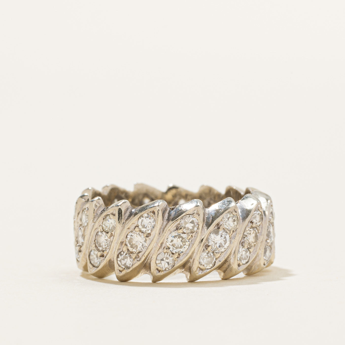 Multi Cut Diamond Marquise Shaped Eternity Band | 1.80ctw | SZ 5