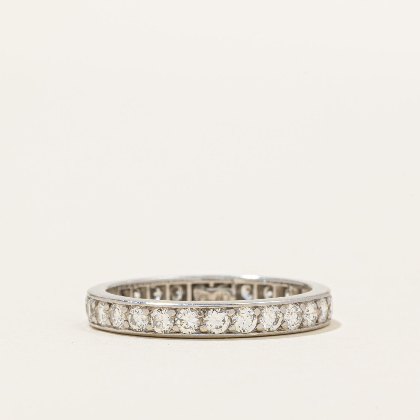 Platinum Diamond Eternity Band | 0.84ctw | SZ 4.75