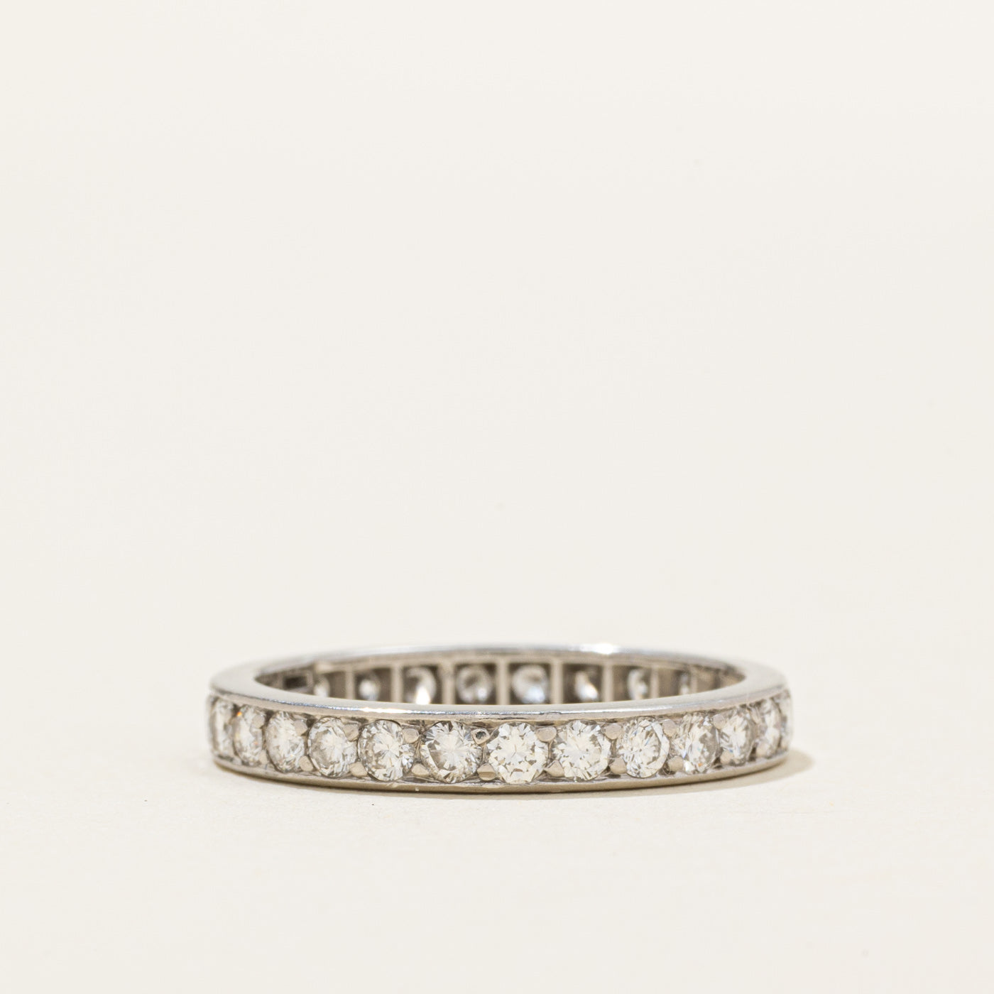 Platinum Diamond Eternity Band | 0.84ctw | SZ 4.75