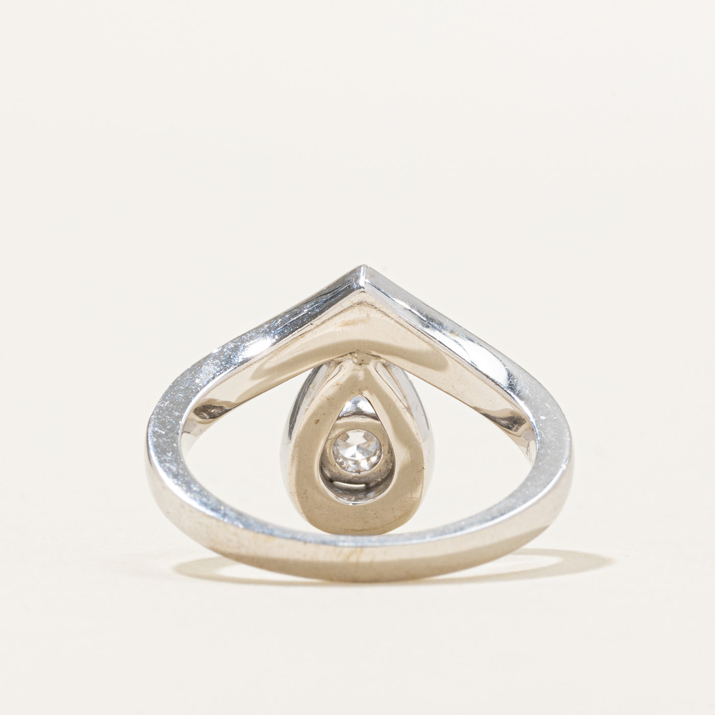 18K Diamond Chevron Engagement Ring | 0.73ctw | SZ 4.75