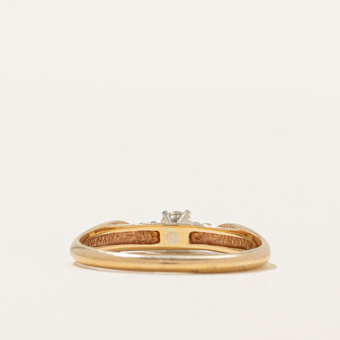 Three Stone Diamond Reverse Tapered Ring | 0.18ctw | SZ 6