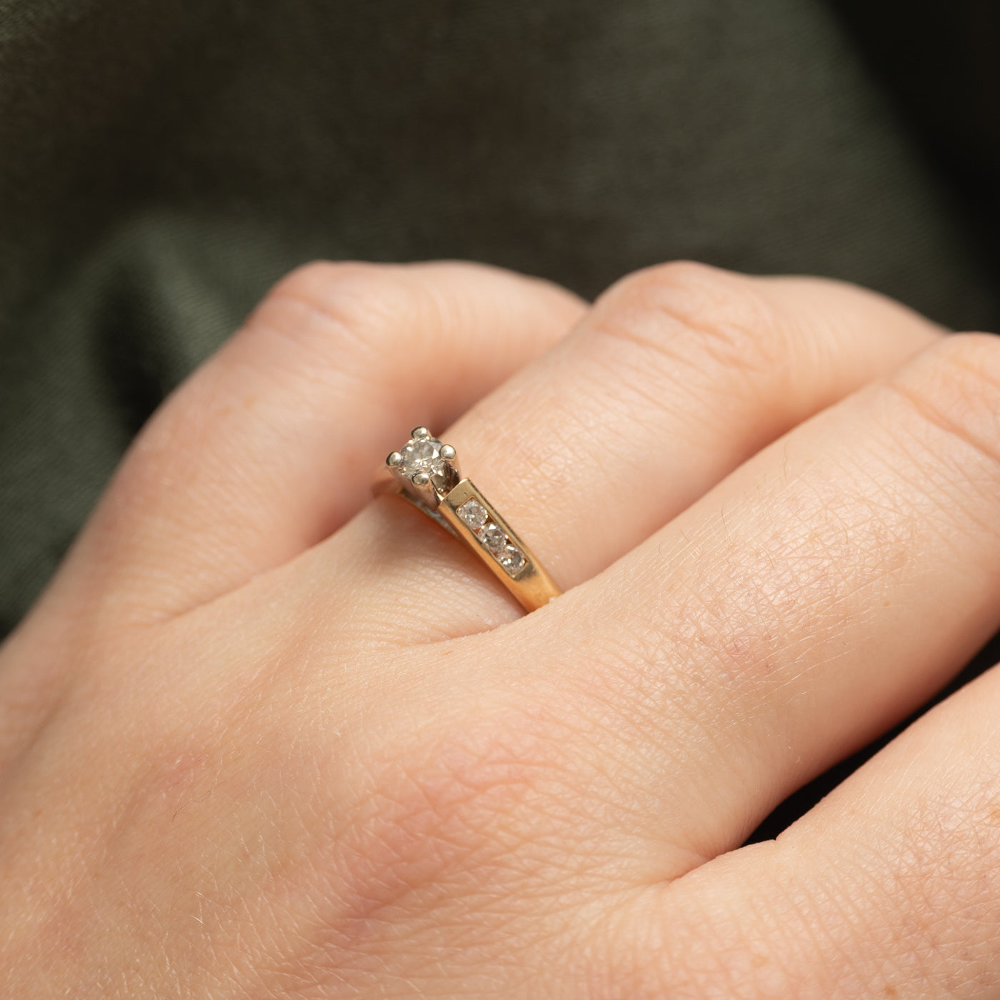 Diamond Accented Petite Ring | 0.30ctw | SZ 6.5
