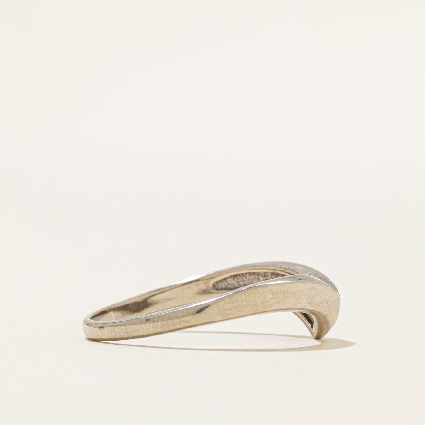 Diamond Edged Chevron Ring | 0.03ctw | SZ 10